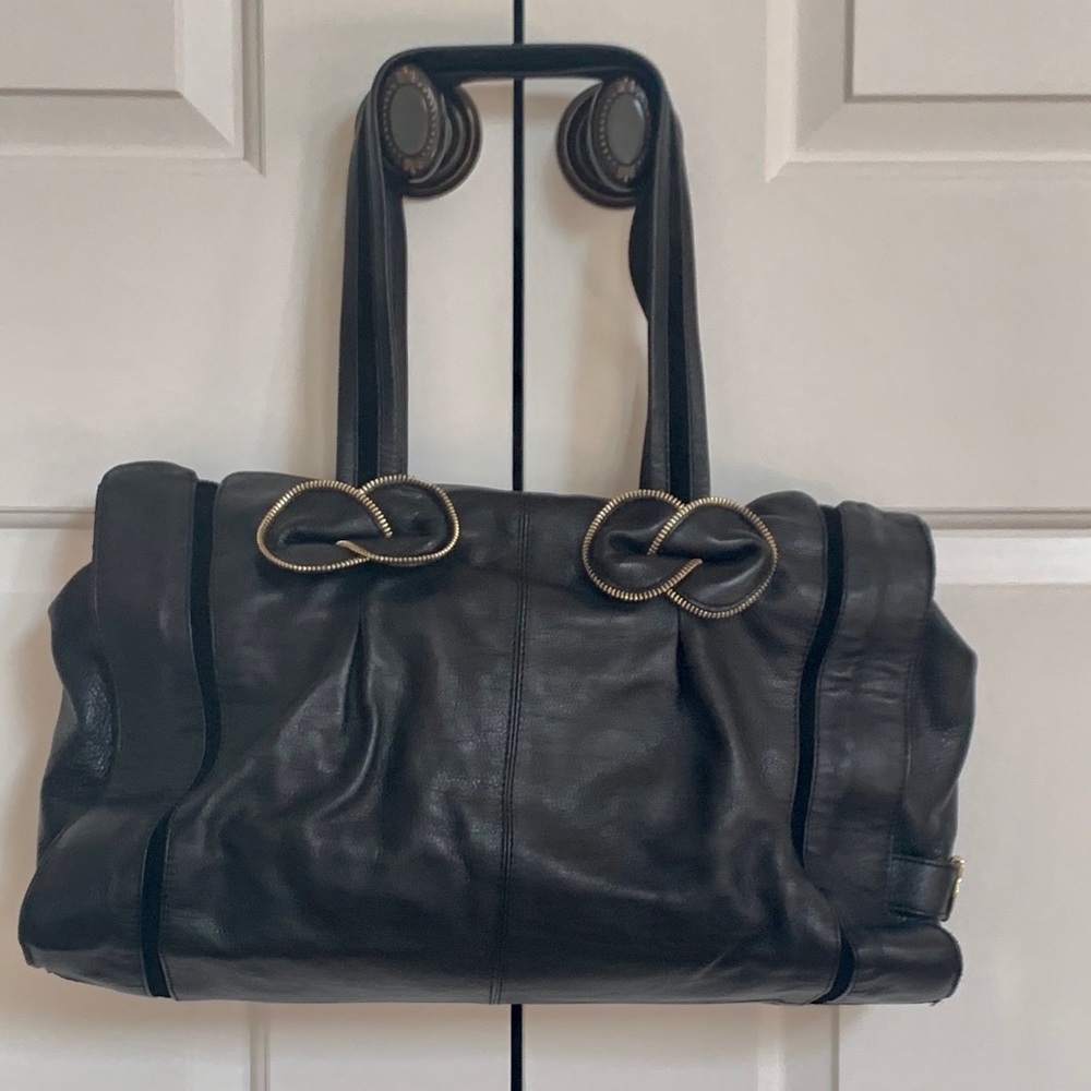 SEE BY CHLOE - Black Leather & Suede Handbag